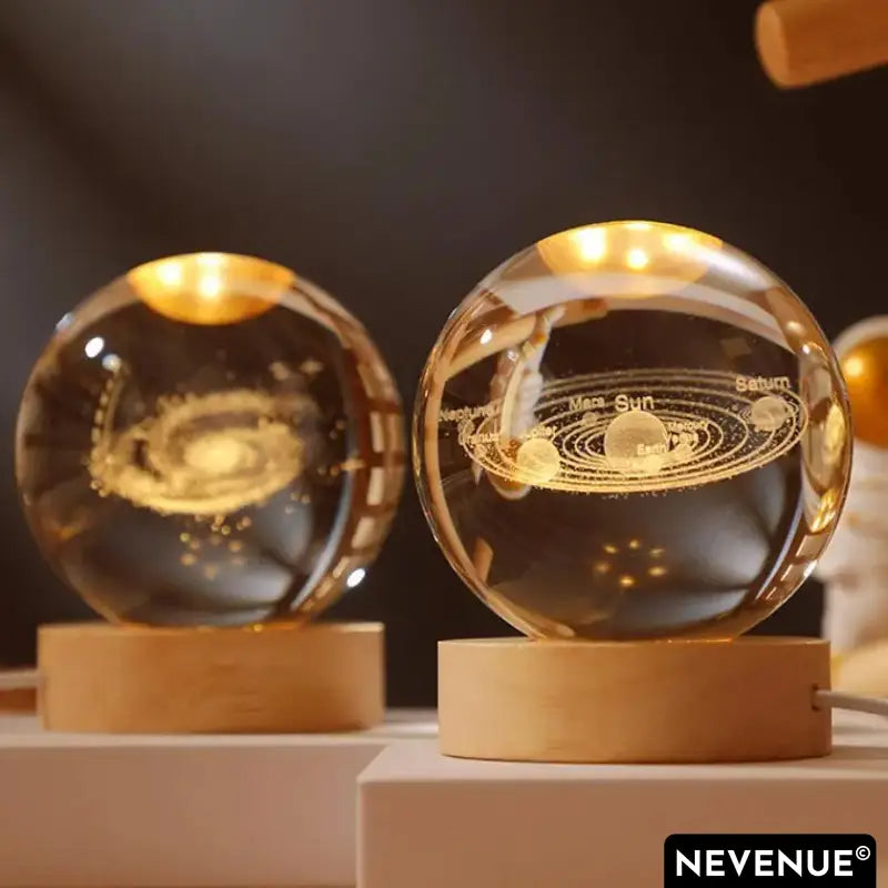 NEVENUE® - Cosmic Crystal Sphere - Pack of 2