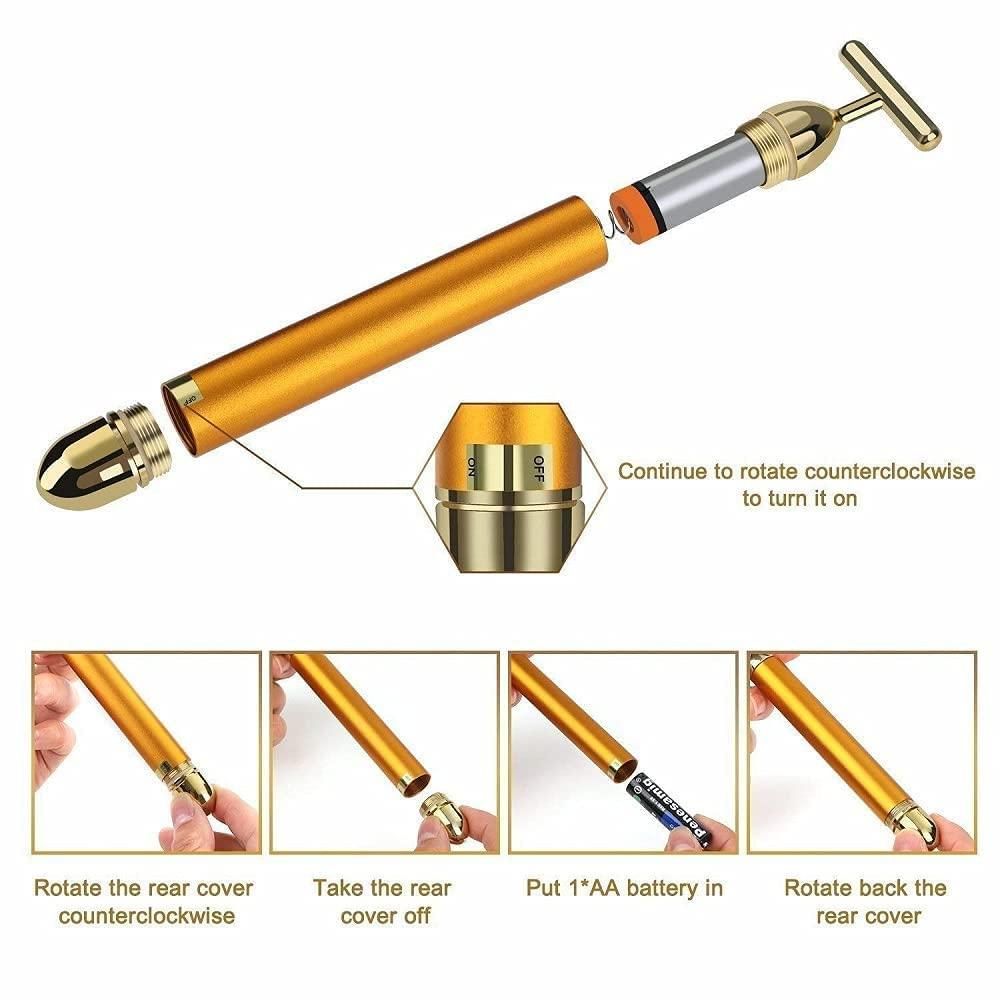 24K Facial Massage Roller