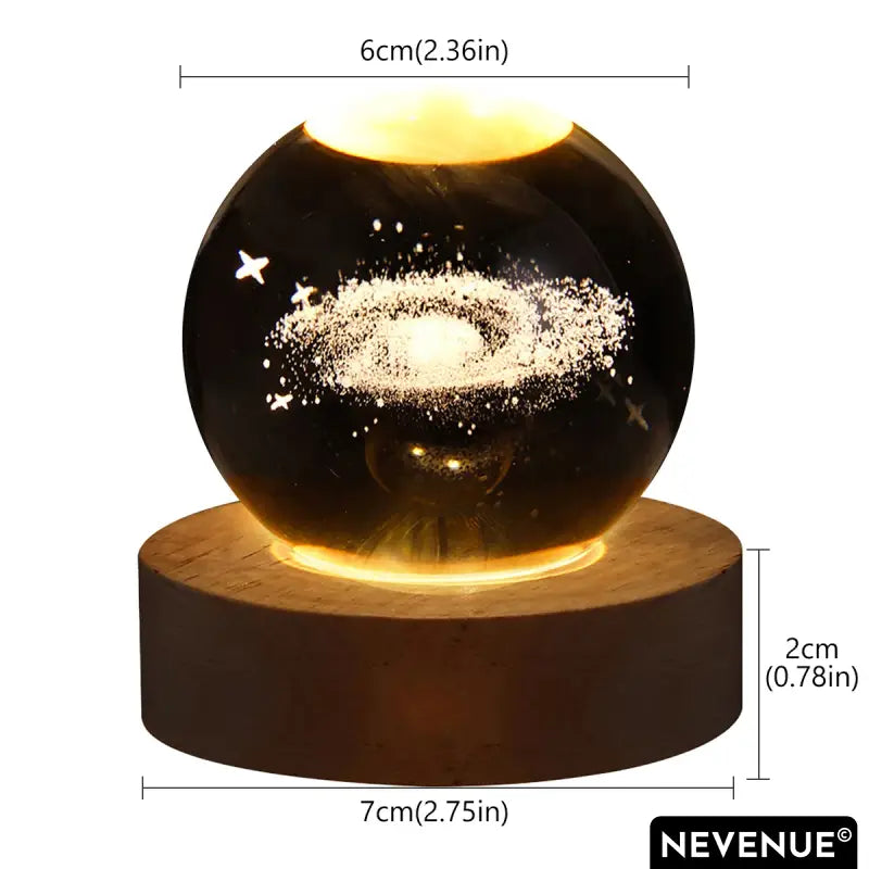 NEVENUE® - Cosmic Crystal Sphere - Pack of 2