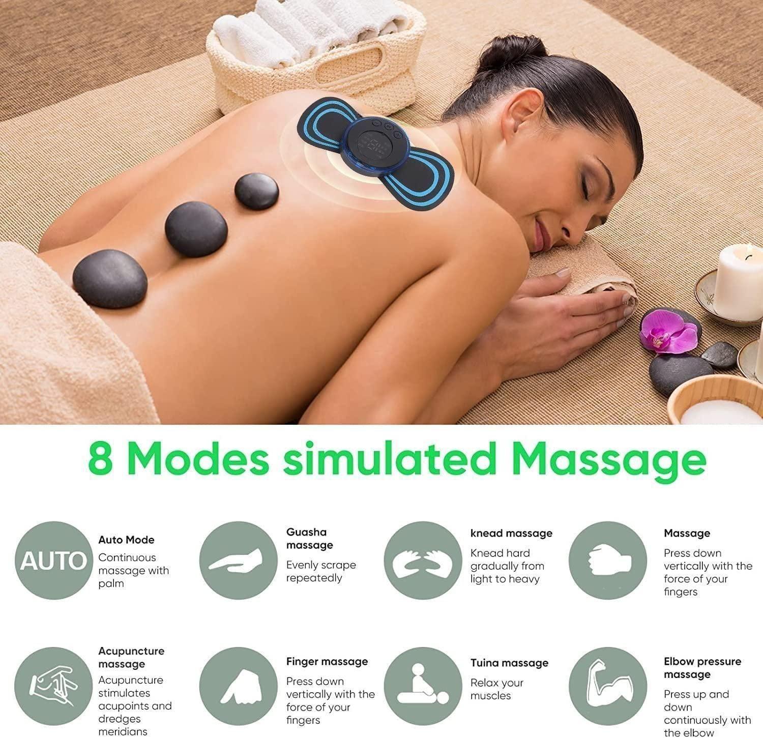 Mini Massager with 8 Modes and 19 Strength Levels,Rechargeable Electric Massager for Shoulder,Arms,Legs,Back Pain for Men and Women - Nevenue India