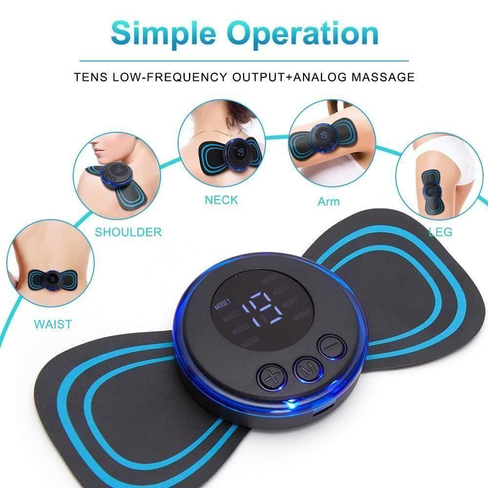Mini Massager with 8 Modes and 19 Strength Levels,Rechargeable Electric Massager for Shoulder,Arms,Legs,Back Pain for Men and Women - Nevenue India