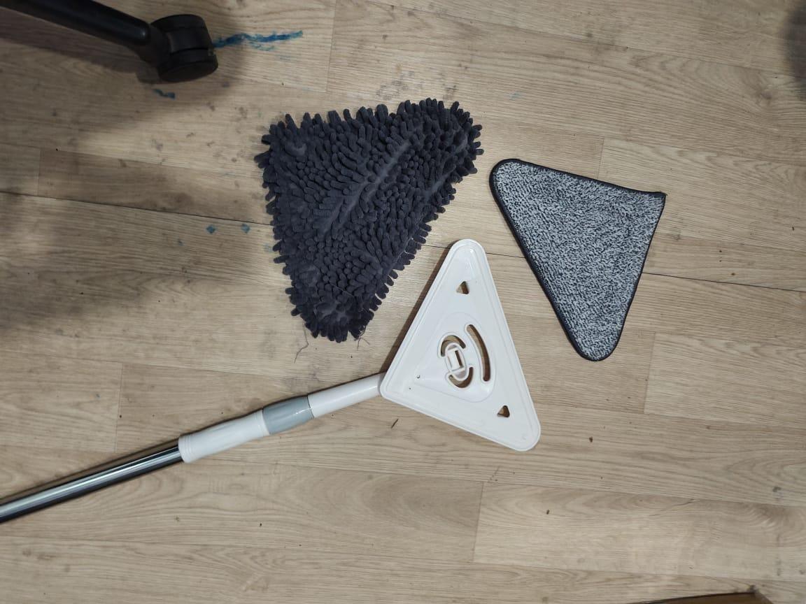 Rotatable Triangle Mop with Long Handle - Nevenue India